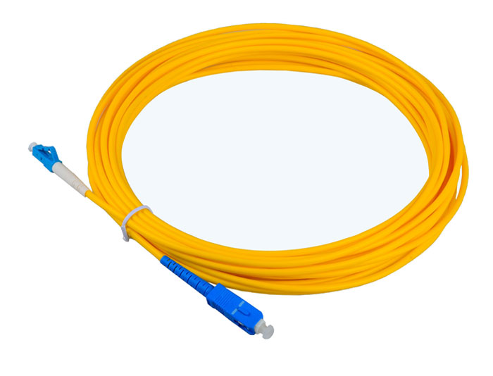 LC to LC Fiber Patch Cord OS2 Single Mode Fiber Simplex 3.0mm, Low Smoke Zero Halogen (LSZH) rated TSB-304A