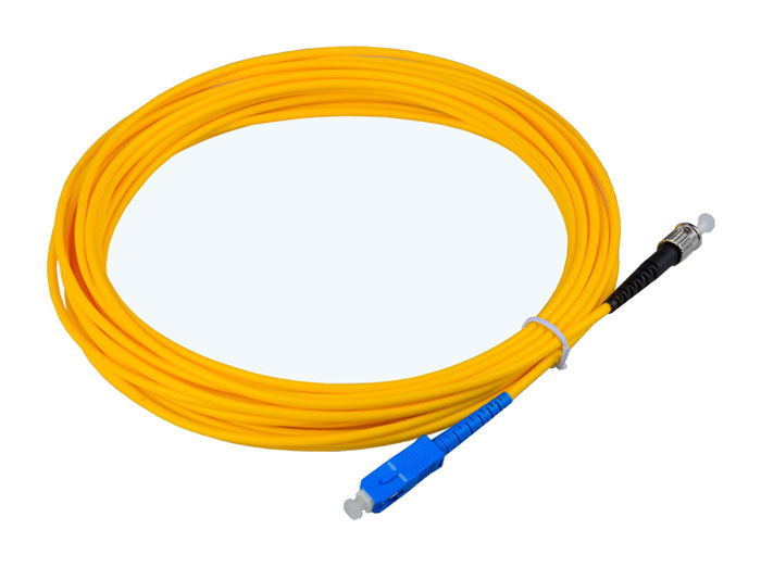 SC to ST Fiber Patch Cord OS2 Single Mode Fiber Simplex 3.0mm LSZH TSB-303A