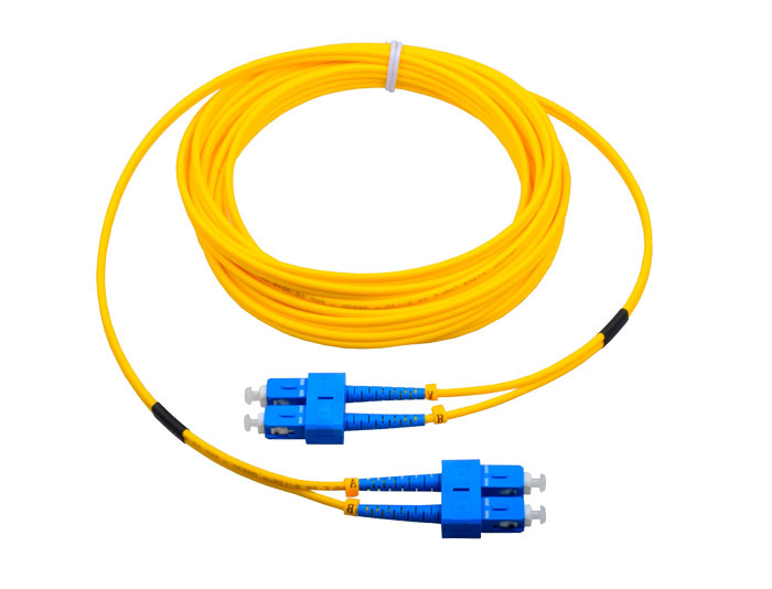 Fiber Optic Patch Cord SC to SC, OS2 Single Mode Fiber, Simplex G657A2 3.0mm, LSZH TSB-302A