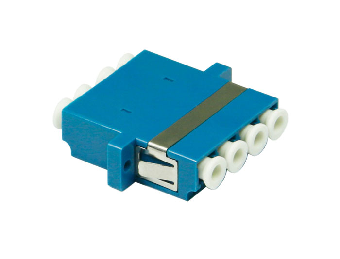 LC QUAD Adapter With Flange, LC UPC Fiber Optic Couplers OFA-104H