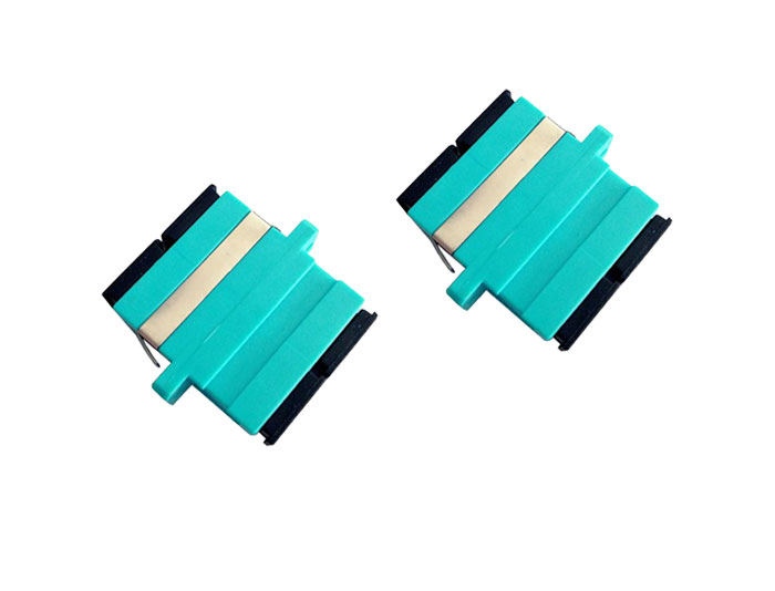 SC to SC OM3 Fiber Optic Adapter With Flange OFA-102A5