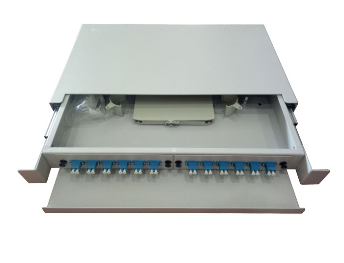 19 Inch 24 Core Slide Out Fiber Optic Patch Panel GZFB-2022B-R24