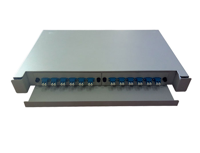 19 Inch 24 Core Slide Out Fiber Optic Patch Panel GZFB-2022B-R24