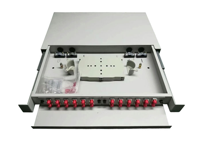 19 Inch 24 Core Slide Out Fiber Optic Patch Panel GZFB-2022B-R24