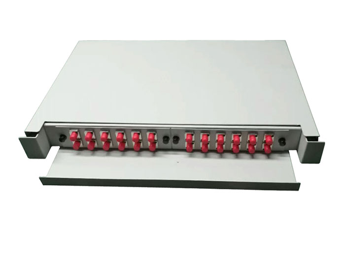 19 Inch 24 Core Slide Out Fiber Optic Patch Panel GZFB-2022B-R24