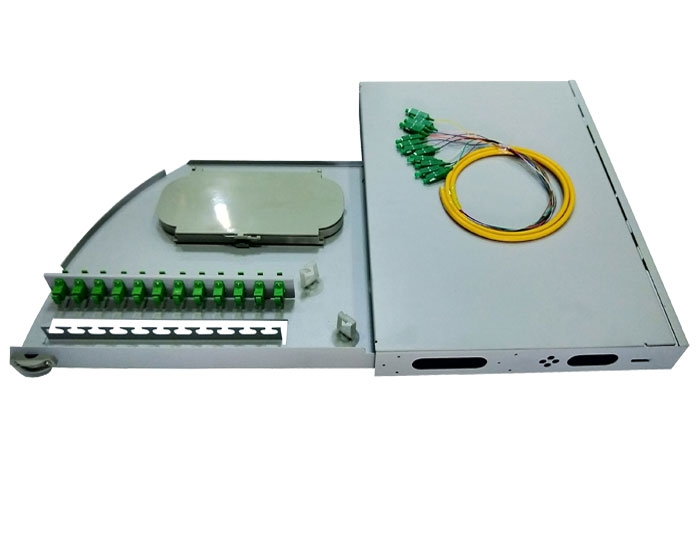 19 Inch 12 Port Swing Out Fiber Optic Patch Panel GZFB-2088A