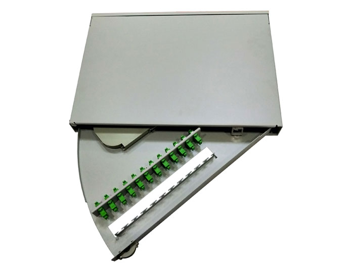 19 Inch 12 Port Swing Out Fiber Optic Patch Panel GZFB-2088A