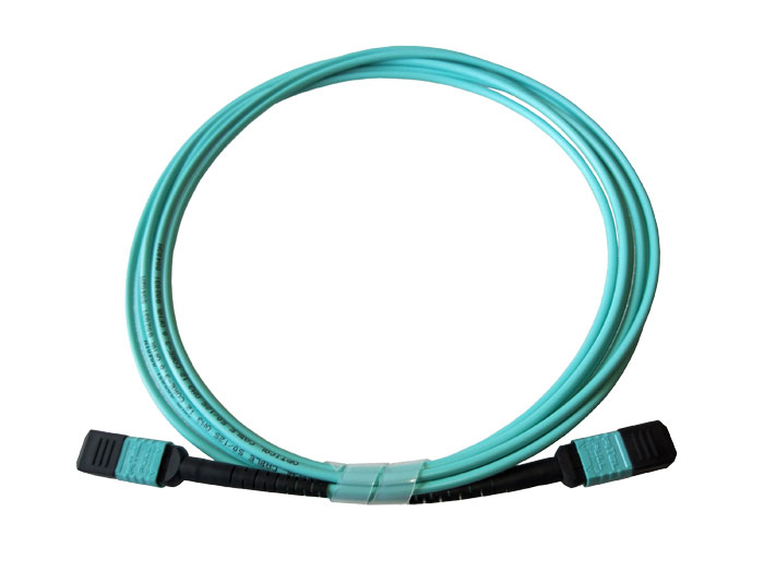 MPO to MPO OM3 Multimode, Fiber Optic Trunk Cable, Low Smoke Zero Halogen (LSZH) Rated TSB-307B