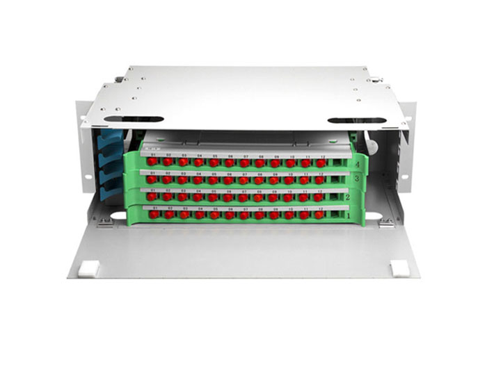 19 Inch 48 Core Fiber Optic Distribution Panel ODF-RF48A
