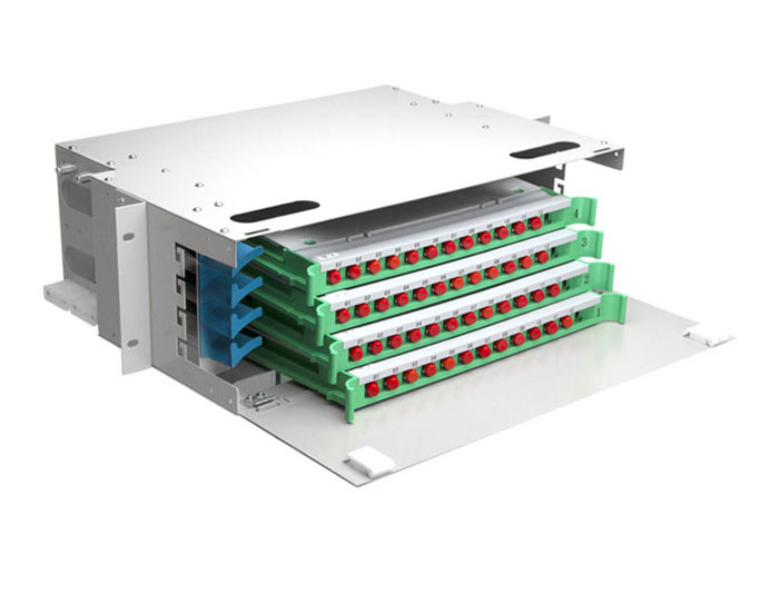 19 Inch 48 Core Fiber Optic Distribution Panel ODF-RF48A