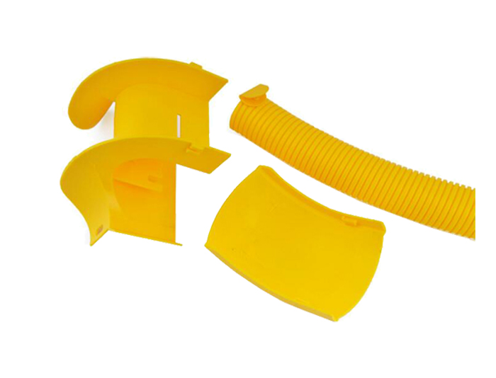 Fiber Ducting System Downspout Kit PVC Yellow FSQ-106