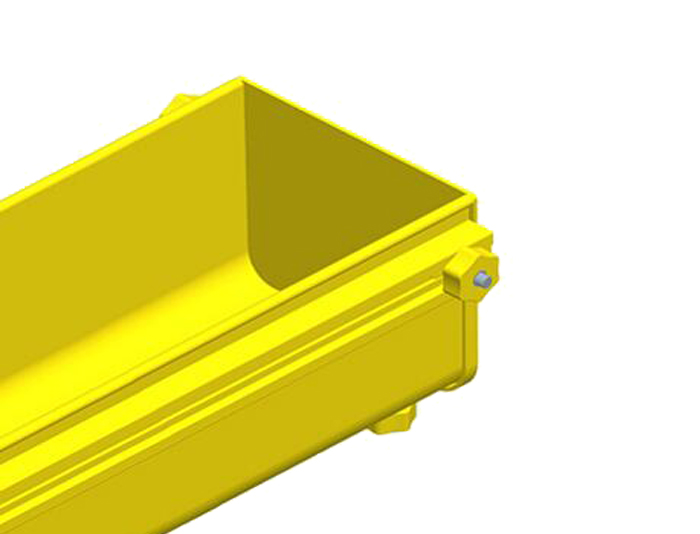 Fiber Raceway End Cap PVC Yellow FSQ-107