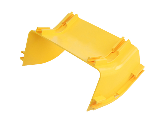 Fiber Optic Raceway System Down 45°C Elbow PVC with Cover Yellow FSQ-201