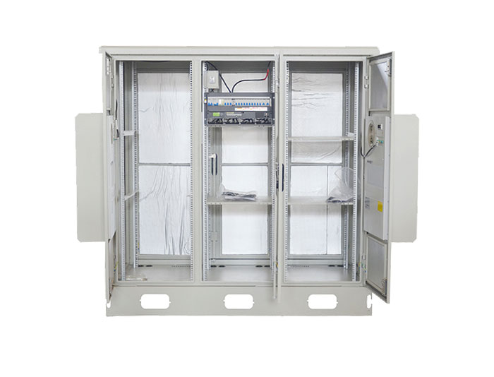 42U IP55 Outdoor Telecom Cabinet Integrated Cabinet With Air Heat Exchanger MTC42U-DK