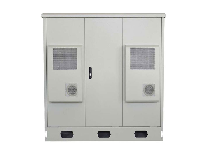 42U IP55 Outdoor Telecom Cabinet Integrated Cabinet With Air Heat Exchanger MTC42U-DK