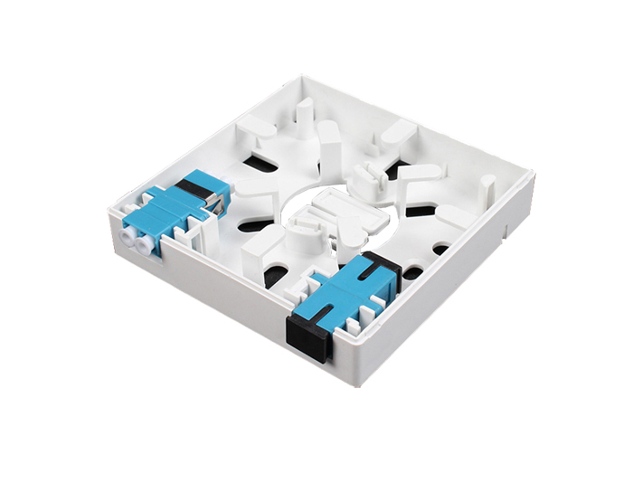 2 Core FTTH Fiber Optic Wall Socket GZF-A2