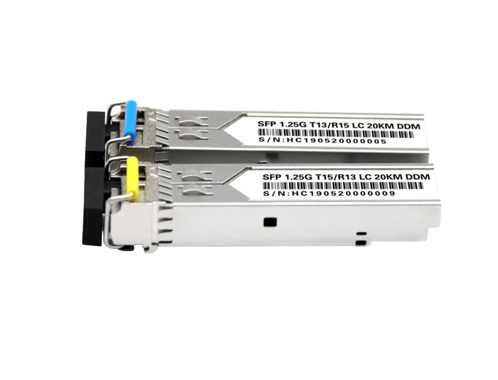 1000BASE-BX BiDi SFP Tx: 1310nm/Rx:1550nm 10km DOM LC SMF Transceiver Module