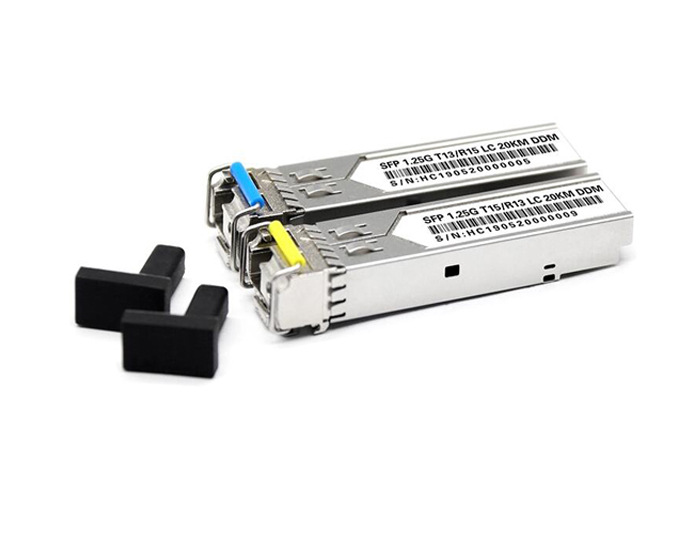 1000BASE-BX BiDi SFP Tx: 1310nm/Rx:1550nm 10km DOM LC SMF Transceiver Module