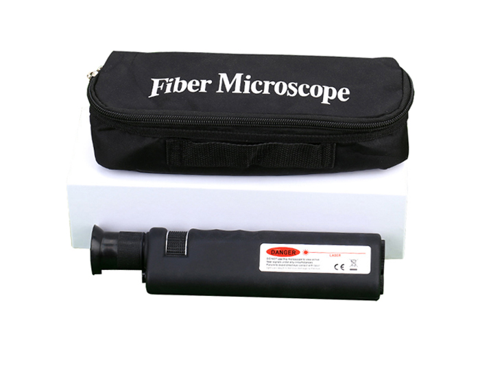 Handheld 400X Fiber Optic Inspection Microscope For LC/SC/ST/FC Connectors TQB-505C