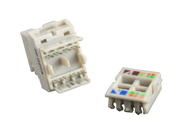 Cat6 RJ45 (8P8C) Unshielded Keystone Jack TSF-302D2