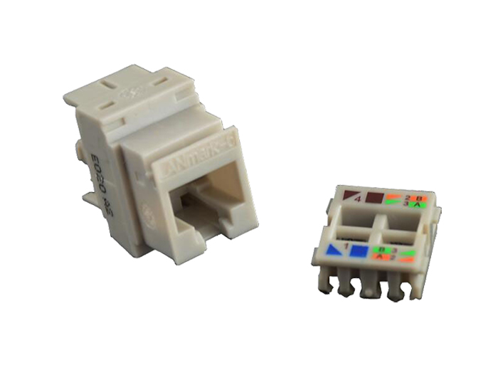 Cat6 RJ45 (8P8C) Unshielded Keystone Jack TSF-302D2