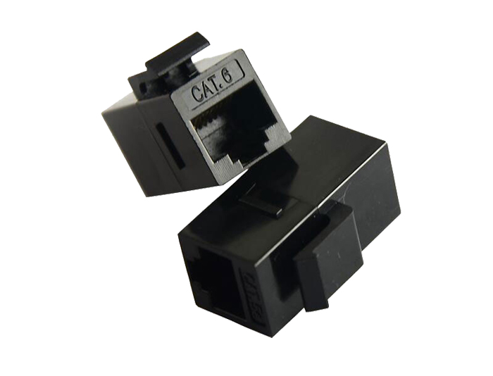 Cat6 RJ45 (8P8C) Unshielded Feed-Through Keystone Jack TSF-302D4