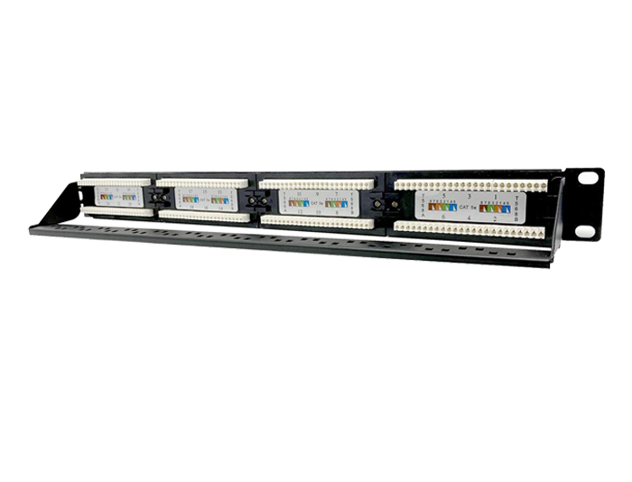 24 Ports Cat5e 1U Unshielded RJ-45 Patch Panel TSF-303B1