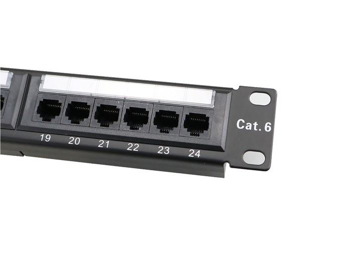 24 Ports Cat6 1U Unshielded 110 Punch Down Patch Panel TSF-303B2