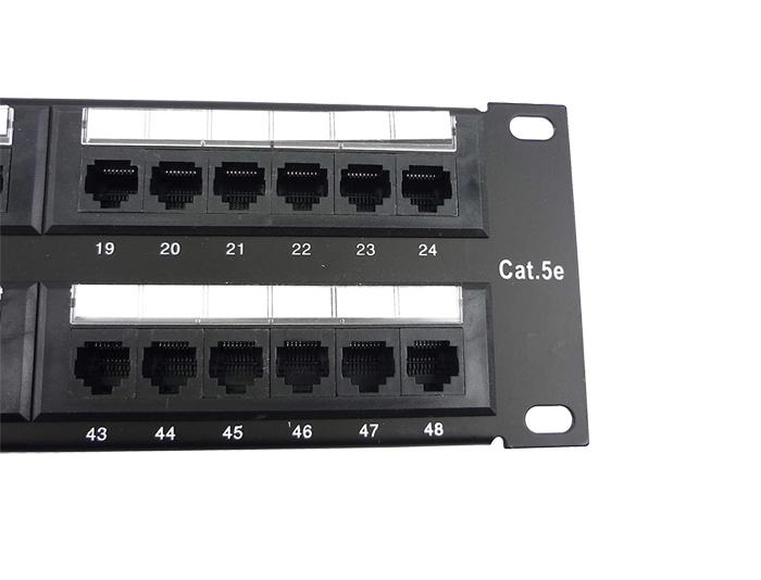 48 Ports Cat5e 1U Unshielded Patch Panel TSF-303C1