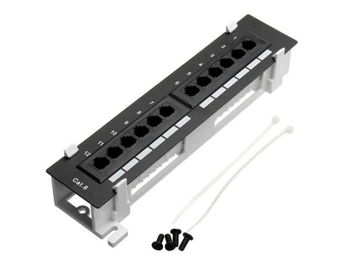 12 Ports Cat6 Unshielded Patch Panel Wall Mount TSF-302F2