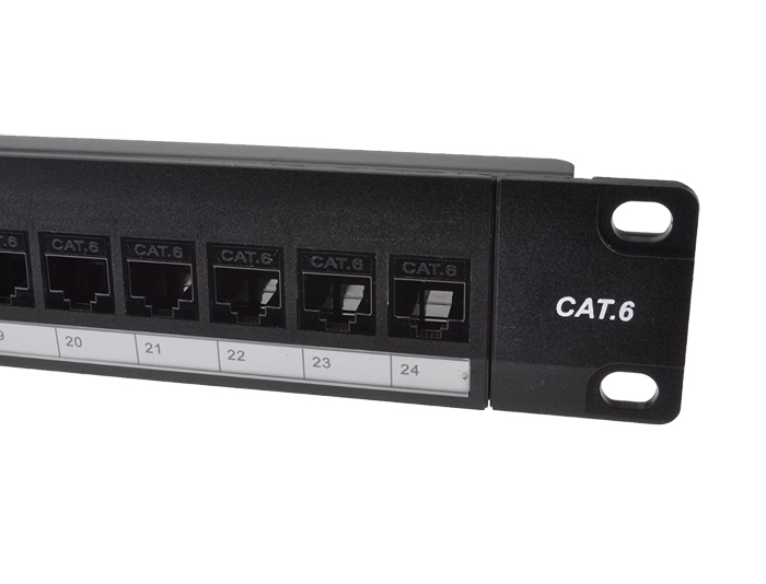 24 Ports Cat6 Unshielded Feed-Through Patch Panels TSF-303H2