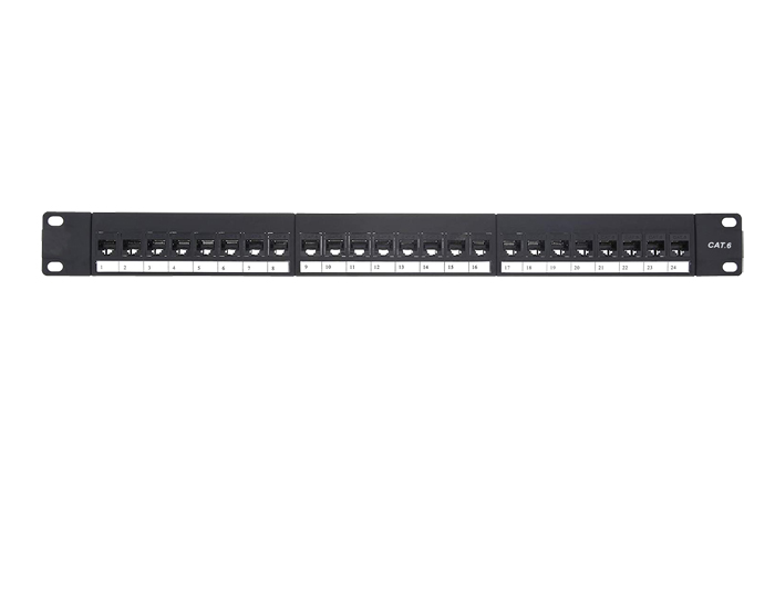 24 Ports Cat6 Unshielded Feed-Through Patch Panels TSF-303H2