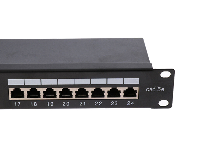 24 Ports Cat5e FTP Shielded 1U Patch Panels TSF-303J1