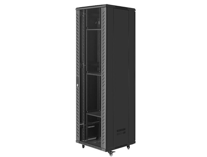 42U Server Rack / 42U Network Cabinet with Glass Door, TSF-207B