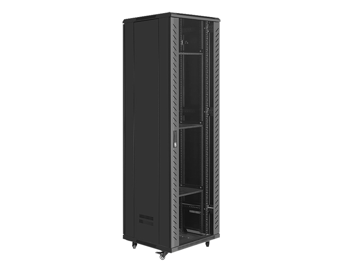 42U Server Rack / 42U Network Cabinet with Glass Door, TSF-207B