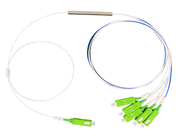 1x9 70/30 Unbalanced PLC Fiber Splitter, 900μm, SC/APC, Singlemode