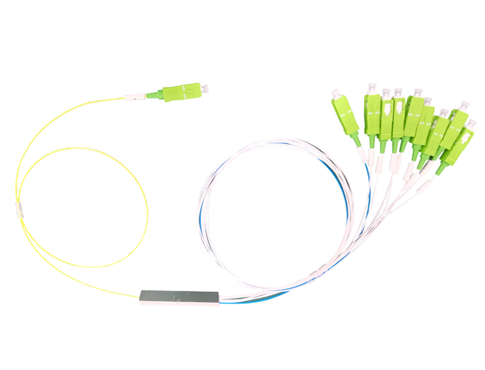 1x9 70/30 Unbalanced PLC Fiber Splitter, 900μm, SC/APC, Singlemode