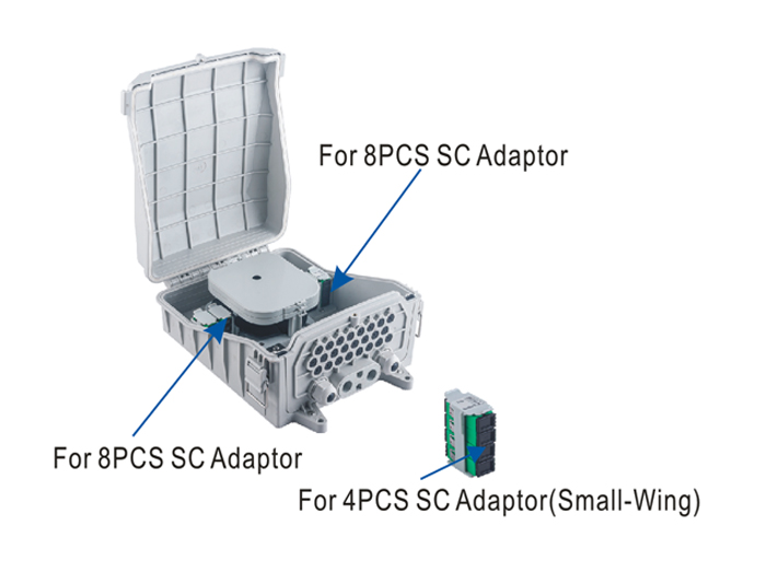 16 Core Wall Mount Fibre Optic Enclosure Outdoor FDB-016G