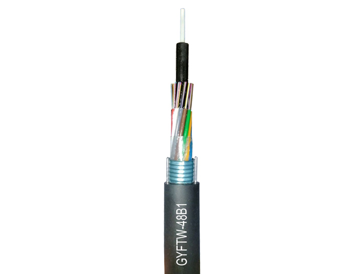 48 Fibers Stranded Loose Tube Armored Outdoor Fiber Cable | GYFTW
