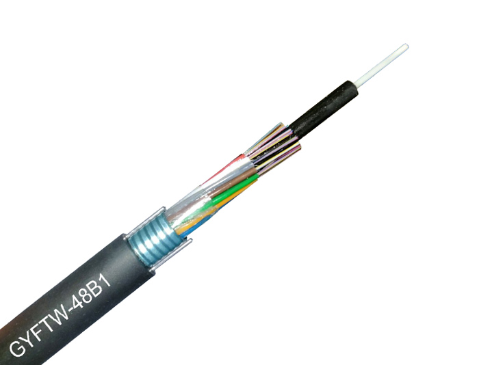48 Fibers Stranded Loose Tube Armored Outdoor Fiber Cable | GYFTW