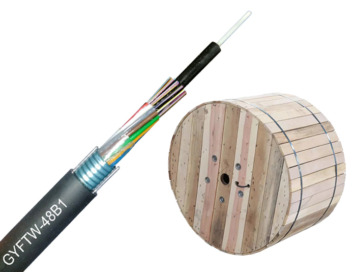 48 Fibers Stranded Loose Tube Armored Outdoor Fiber Cable | GYFTW