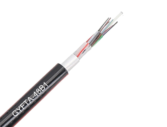 No Armoured Strength Member Fiber Cable With Color Stripe | GYFTA