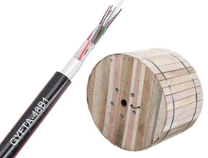 No Armoured Strength Member Fiber Cable With Color Stripe | GYFTA