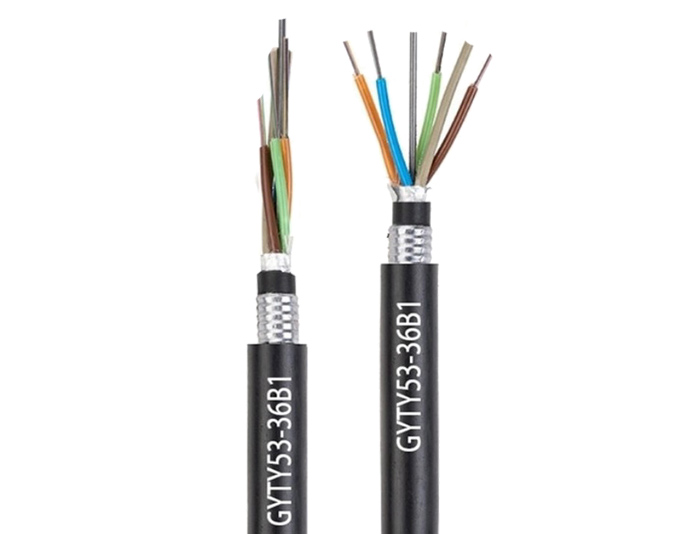 48 Cores Steel Tape Armored Optical Fiber Cable With Dual-Jacket | GYTY53