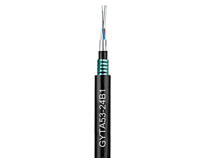 96 Core Aluminum Tape Armored Optical Fiber Cable With Dual-Jacket | GYTA53