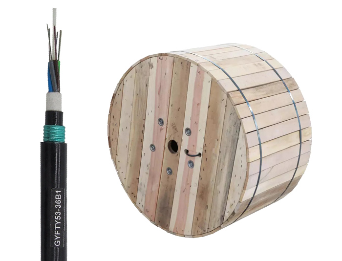 Single Armored Underground Fiber Cable With Dual-Jacket | GYFTY53