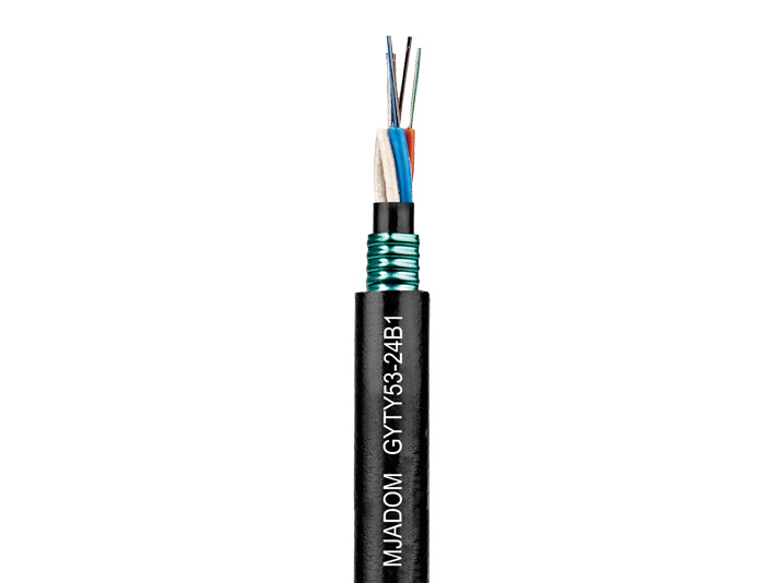 Steel Tape Armored Fiber Cable Dual-Jacket With Color Stripe| GYTY53