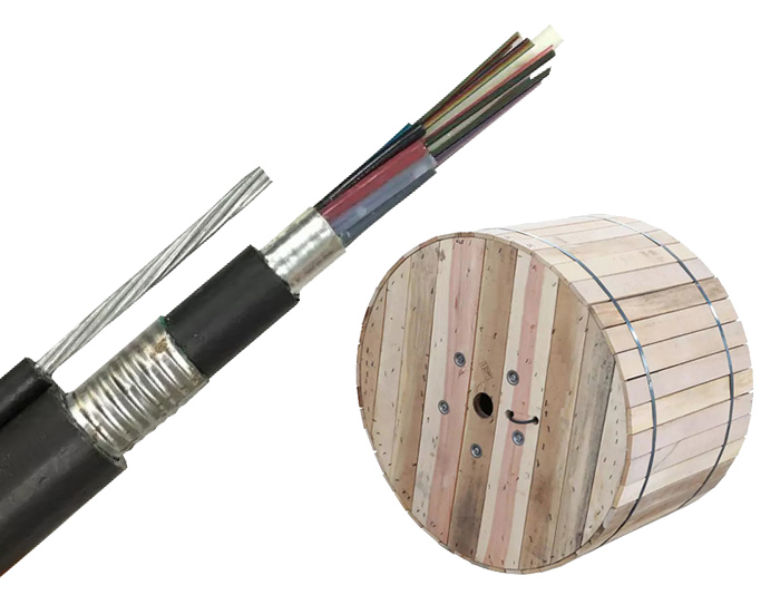 Figure 8 Double Armored Dual-Jacket Self-Supporting Aerial Fiber Cable | GYTC8S53