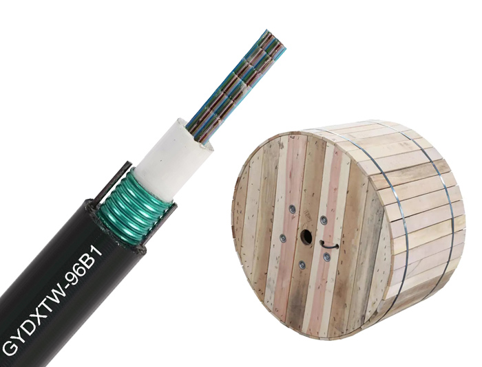 Steel Tape Central Loose Tube Fiber Ribbon Cable | GYDXTW