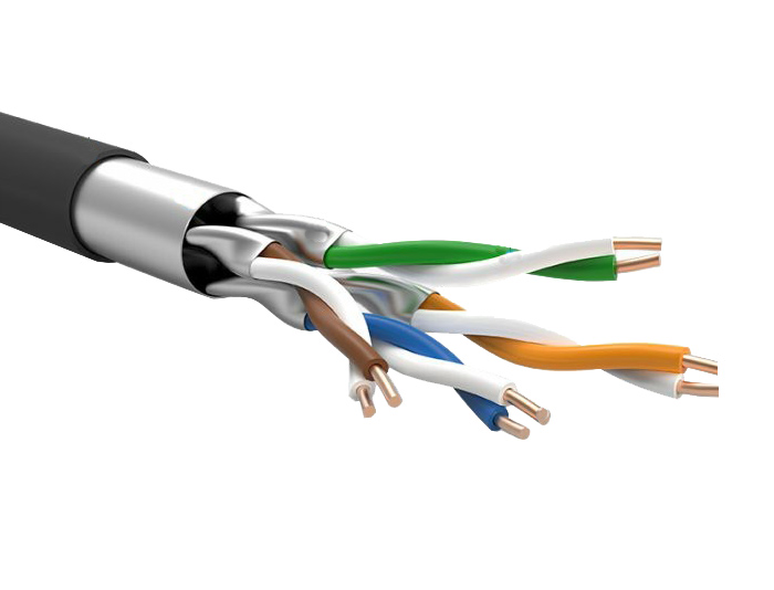 Cat6a Copper Cable 750MHz S/FTP 23AWG Colorful 1000FT